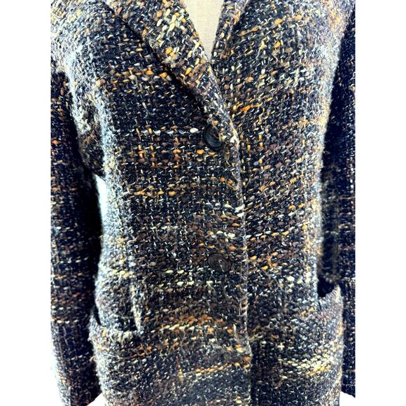 "ENZO ANGIOLINI" Wool Womens Trench Coat, SZ M, Quiet Luxury, Old Money, Rustic - Picture 1 of 14
